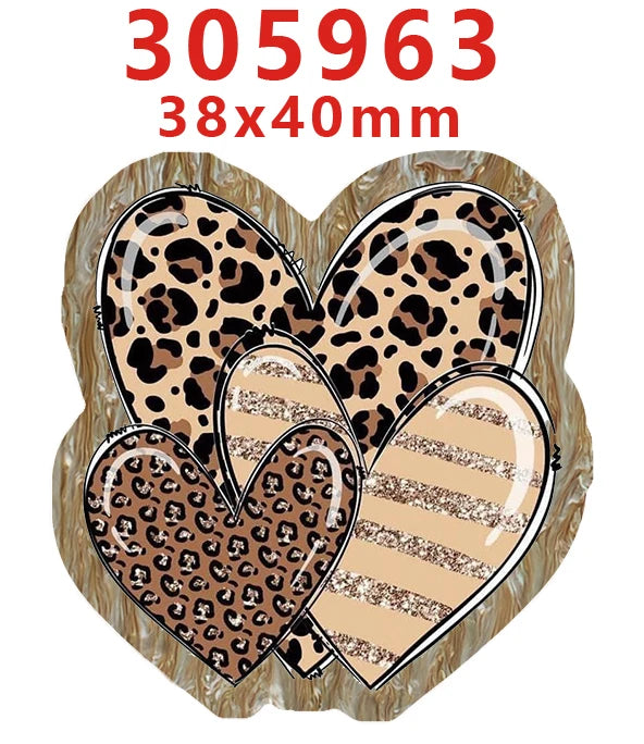 Decorative Faith-Themed Resin Embellishments with Water Ripple Effect