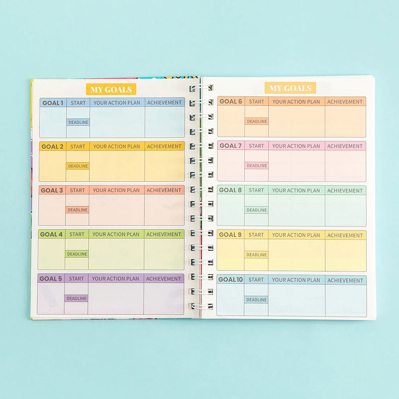 A5 Undated Weight Loss Planner with Stickers