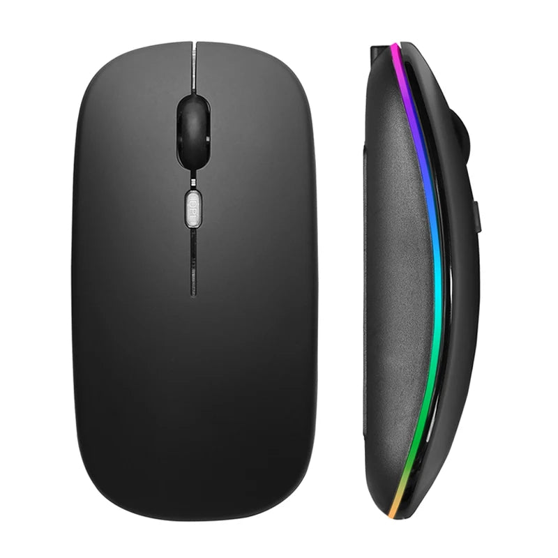 Souris sans fil ergonomique avec éclairage RGB