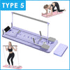 Foldable Pilates Board with Resistance Bands