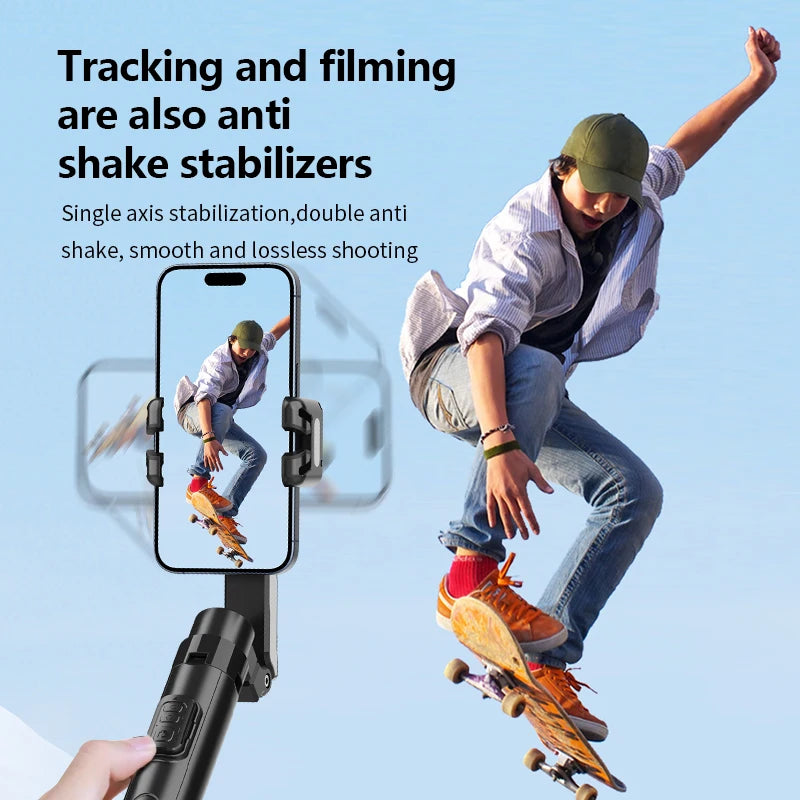 Estabilizador Gimbal Plegable para Smartphone con Control Remoto Inalámbrico