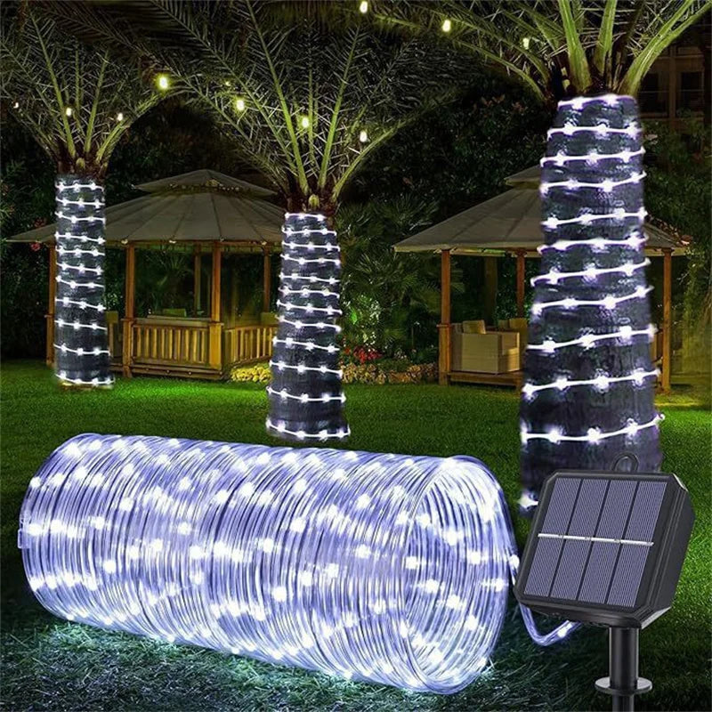 Solar-Powered LED String Lights for Outdoor Garden Decoration