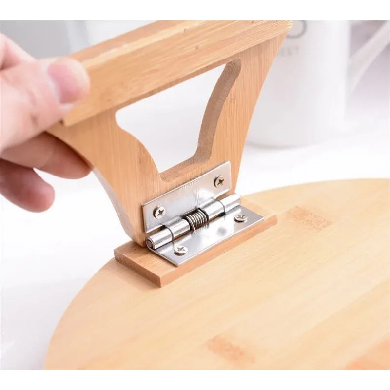 Clip-On Wooden Sofa Side Tray with Integrated Storage