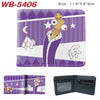 PU Leather Bifold Card Holder Wallet with Cartoon Print