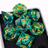 Beholder's Eye Sharp Edge Resin Dice Set for D&D