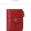 Vintage RFID-Blocking Tri-Fold Wallet with Ample Storage