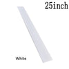 A white silicone stove counter gap cover measuring 25 inches.