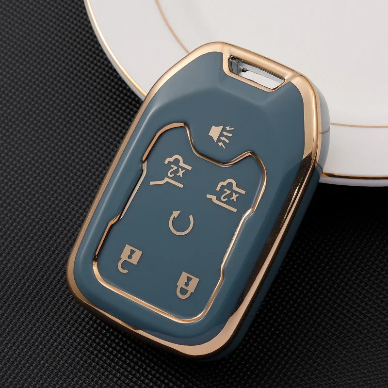 TPU Smart Key Fob Cover for GMC & Chevrolet Trucks and SUVs