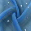 Silver Star Sheer Curtain with Hot Stamping Detail