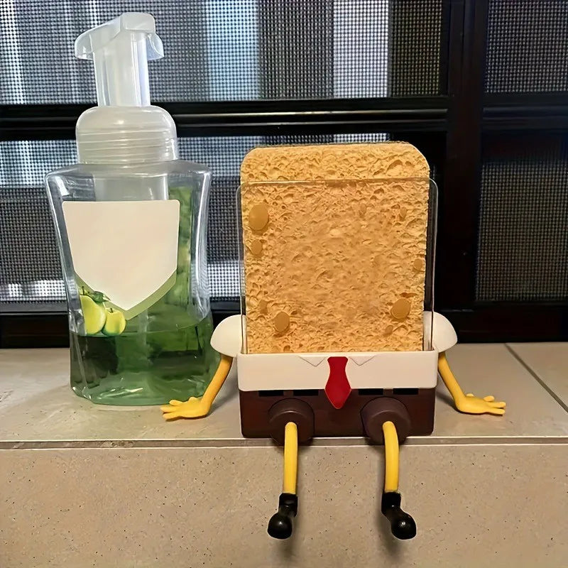 Cartoon Hanging Sponge Drain Rack for Kitchen & Bathroom