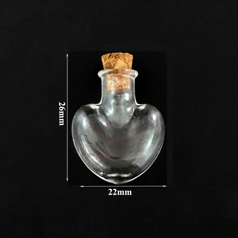 Mini Cork Stopper Glass Bottles for DIY Crafts & Decor