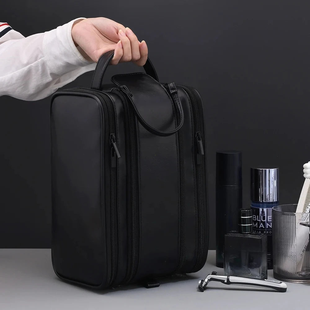 Waterproof Hanging Toiletry Bag with Multiple Compartments