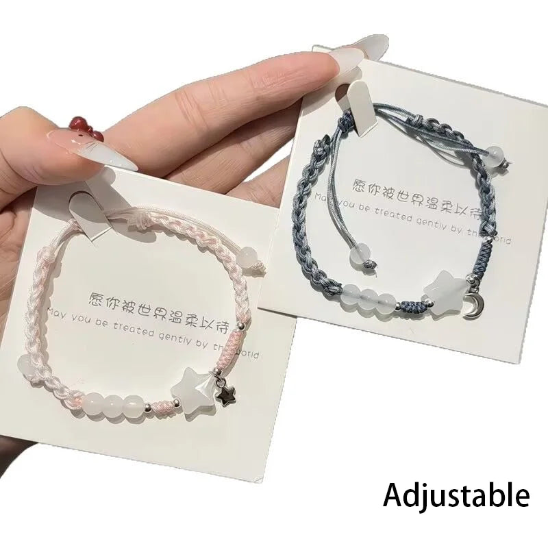 Sterngewebte Armbänder für Paare