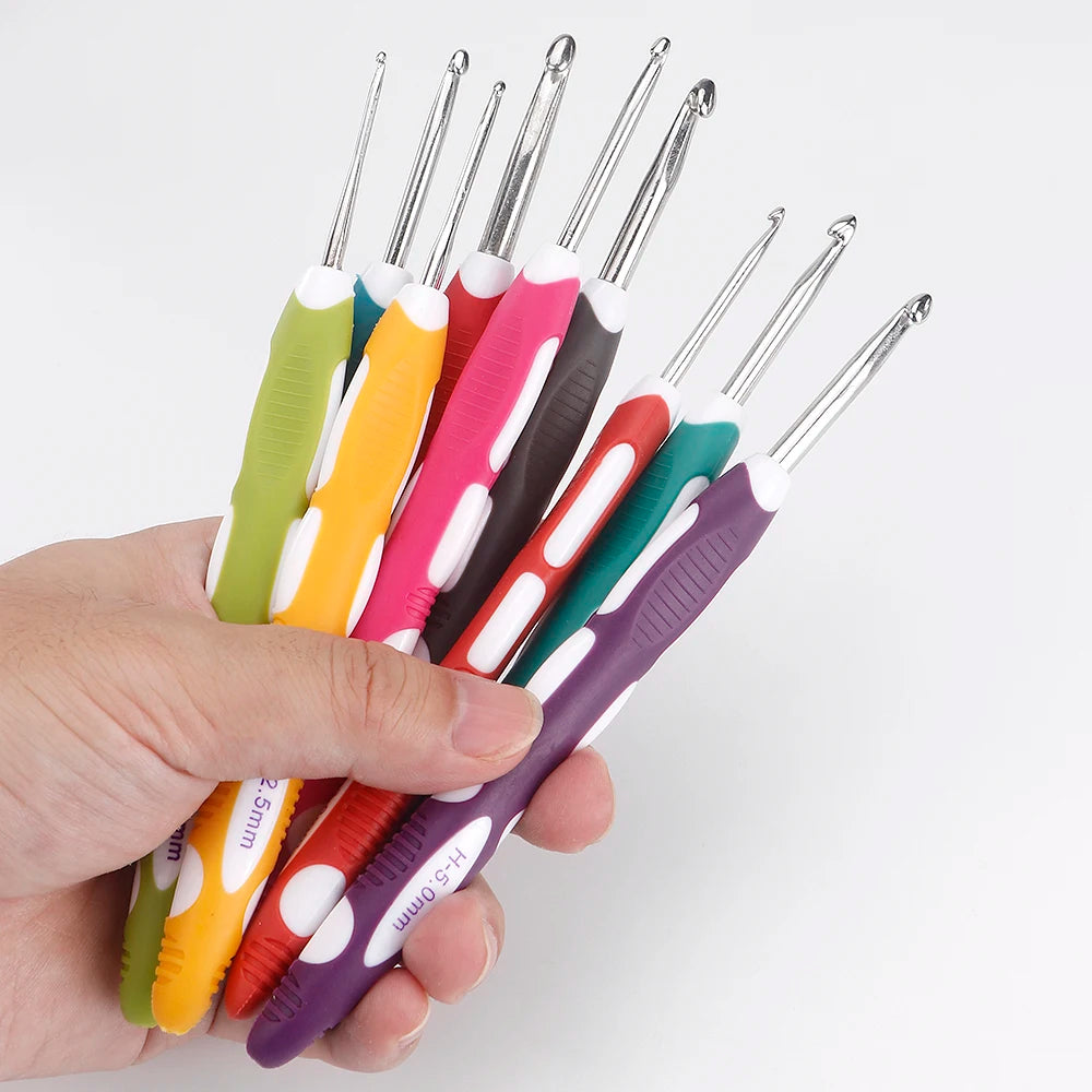 Ergonomic Crochet Hook Set for Knitting & Yarn Crafts