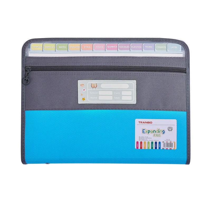 13-Pocket Expanding File Organizer with Zipper