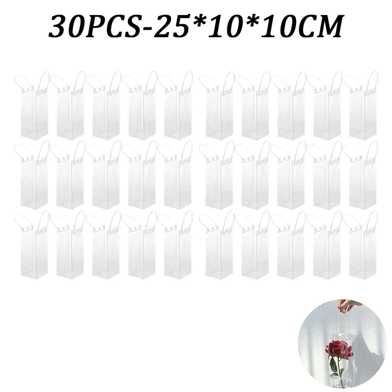 Clear PVC Gift Bags with Handles