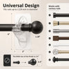 Universal design rod brackets for mounting rods up to 1 1/8-inch in diameter with various rods.