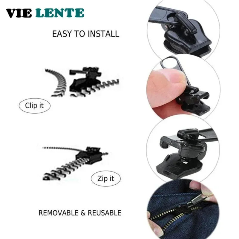 Kit de Reparación Universal para Cremalleras - 6 Piezas