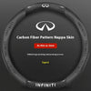 Carbon Fiber Leather Steering Wheel Cover for Infiniti Models