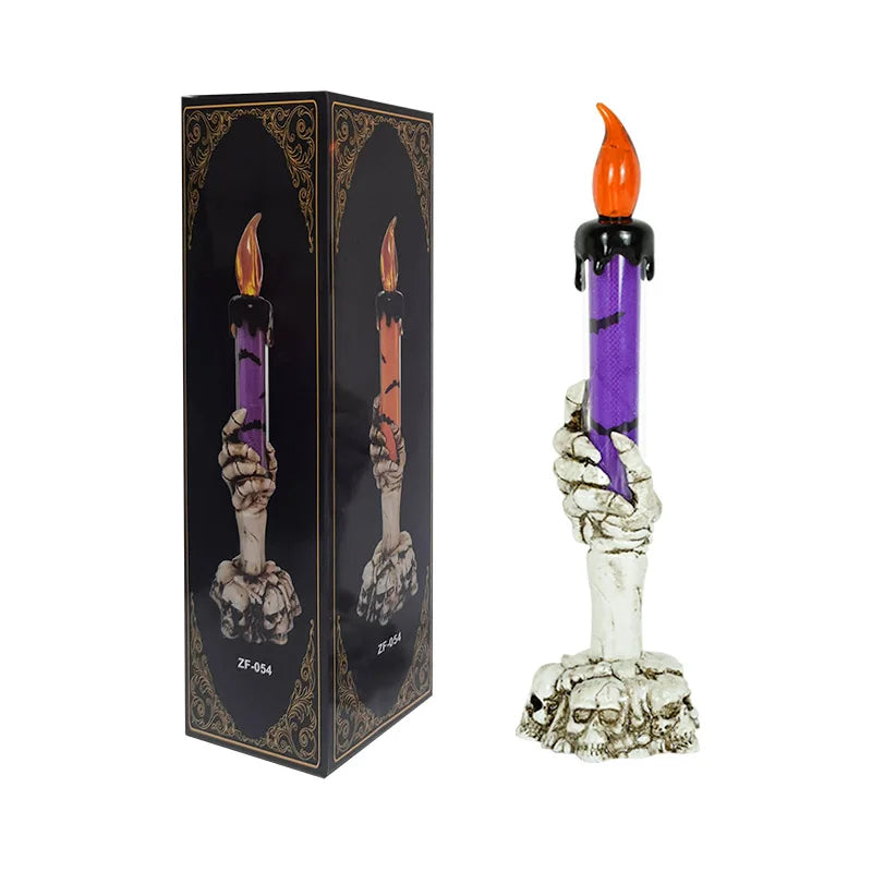 LED Skeleton Ghost Hand Candles for Halloween Decor
