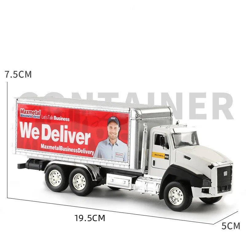 1:50 Diecast Metal Model Truck Set - Construction Vehicles