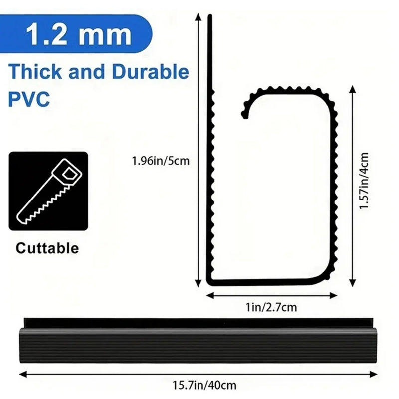 Under-Desk Cable Organizer with Self-Adhesive Backing