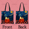 Snoopy Cartoon Canvas Tote Bag – Large Capacity, Foldable & Reusable