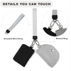 Compact Zippered Wristlet Wallet with Coin Pocket