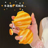 Croissant-Shaped Silicone Protective Case for Wireless Earbuds