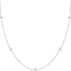 Simulated Diamond Station Necklace