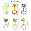 Cute Animal Baby Rattle with Soothing Sounds – Montessori Teether Toy for Newborns