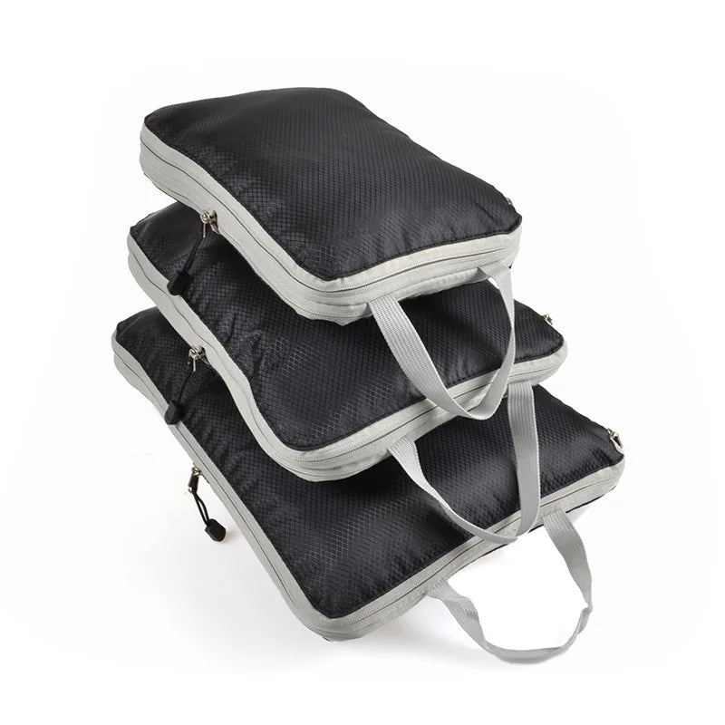 Travel Packing Cubes Set with Compression Zippers