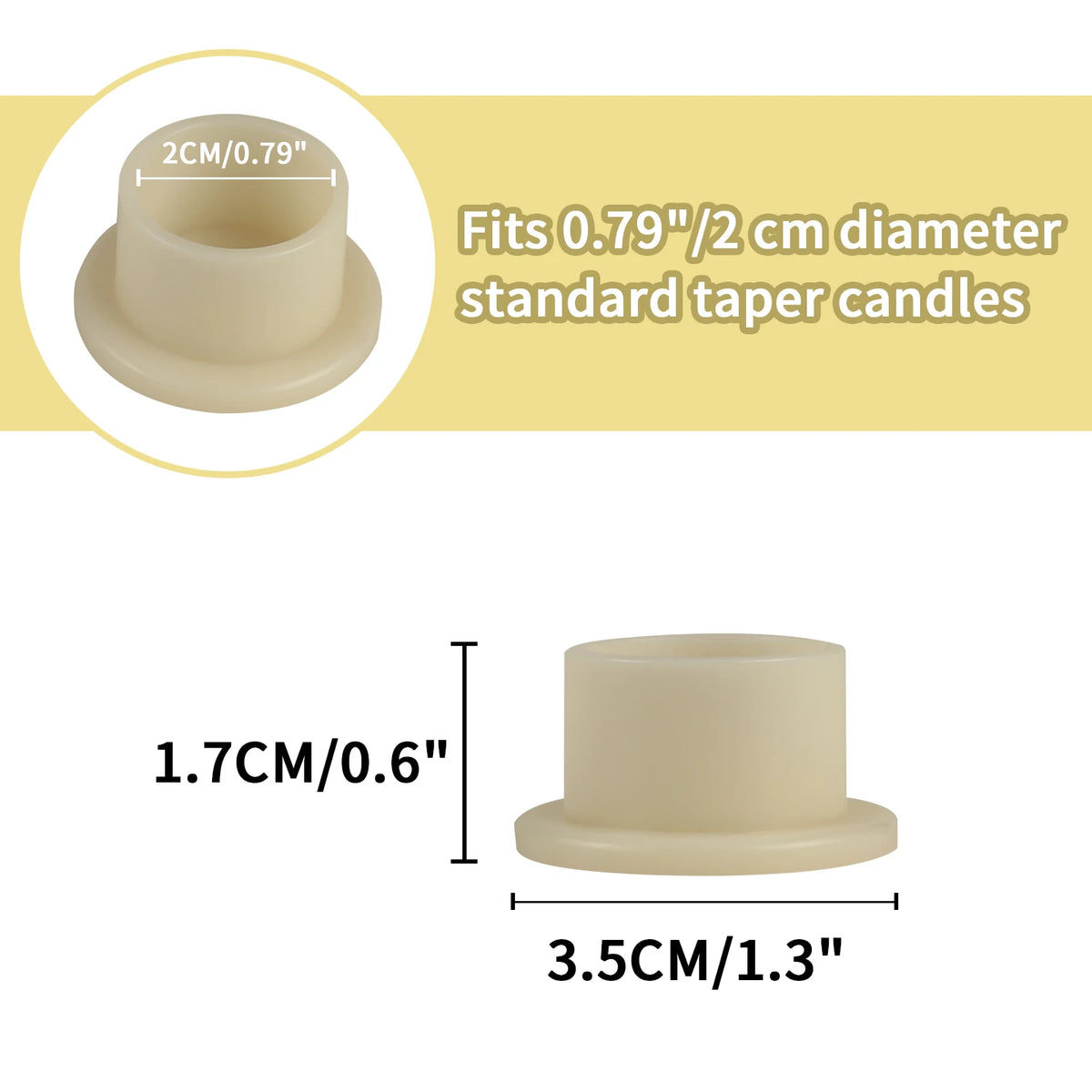 LED Flameless Taper Candles with Remote Control
