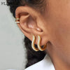 Minimalist CZ Huggie Hoop Earrings