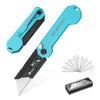 Folding Utility Knife 3-Pack with Quick-Change Blades and Belt Clip