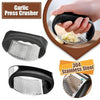 Stainless Steel Garlic Press with Ergonomic Handle