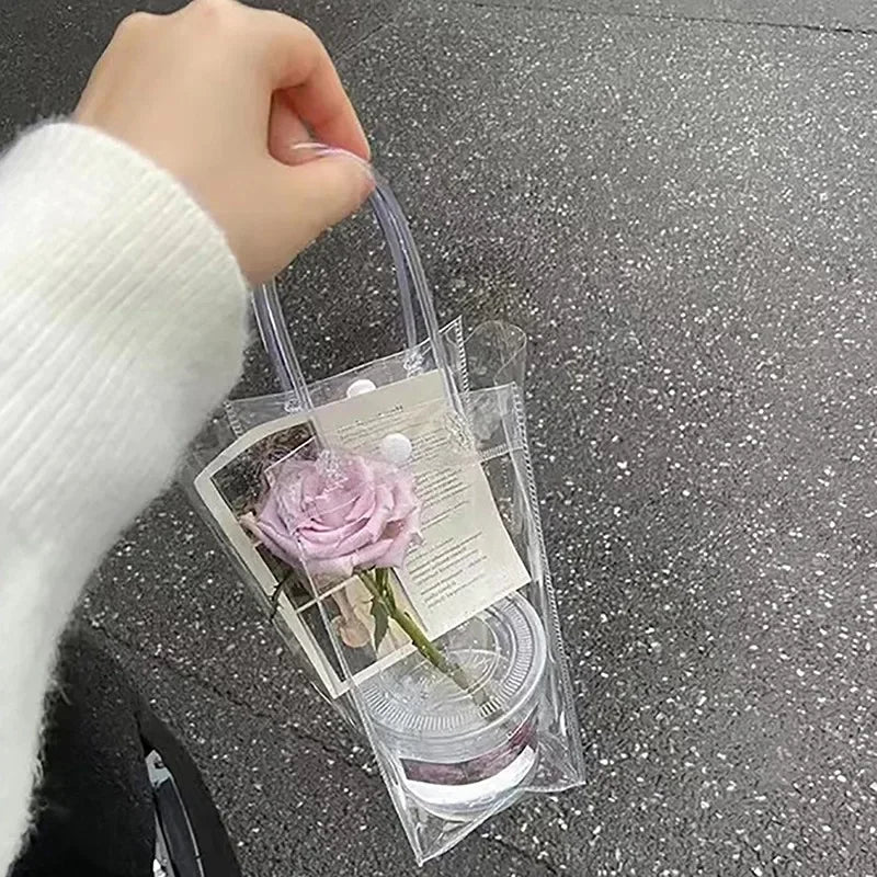 Clear PVC Gift Bags with Handles