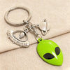 Space Explorer Enamel Keychain – UFO & Astronaut Design