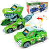 2-in-1 Transforming Dinosaur Car Toy with Lights and Sounds
