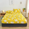 Non-Slip Fitted Sheet with Elastic Edges – Geometric Print, Soft Cotton Feel