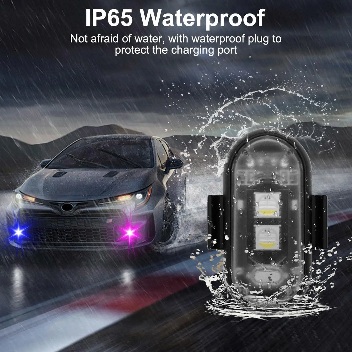 Wireless RGB LED Warning Light with Remote Control