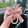 Zinc Alloy Bow Keychain with Carrying Loop