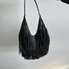 Bohemian Fringe Straw Tote Bag