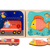 Wooden Alphabet Puzzle Board for Toddlers