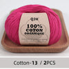 100% Organic Cotton Yarn for Knitting and Crocheting (2-Pack)