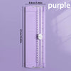 A purple A4 mini paper trimmer with a precision cutter and ruler markings.