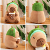 Cute Turtle Backpack Capybara Plush Toy Set