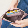 Slim PU Leather Zip-Around Wallet with Card and Phone Pockets