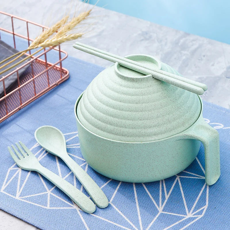 Microwave Ramen Bowl Set with Lid & Utensils