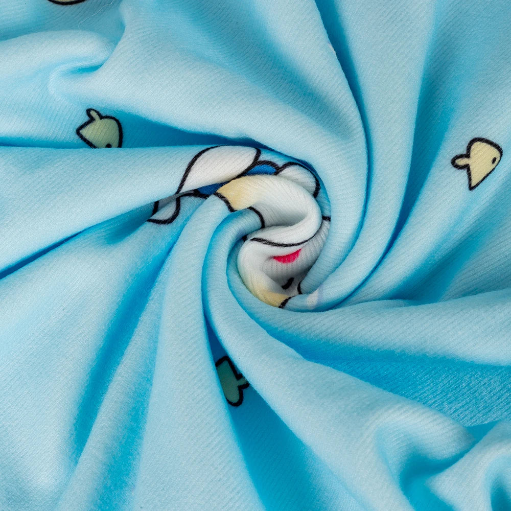 Kids' Cartoon Print Cotton Pajama Set – Long Sleeve Two-Piece Sleepwear